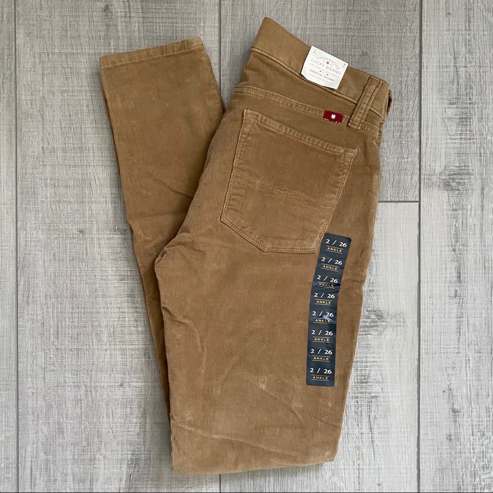 Lucky Brand - Charlie Skinny - Tan Corduroy - NWT